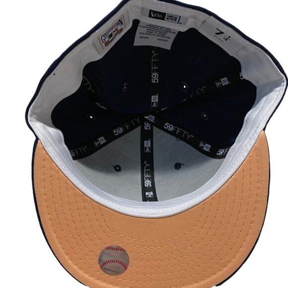 59Fifty Cap Boston Red Sox MLB Color UV Oceanside Peach 7 1/4 - Picture 5 of 10